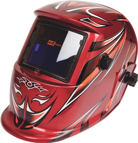 HELMET MATWELD AUTO DARK W/GRIND RED 595.52