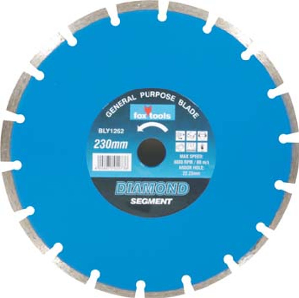 BLADE FOX DIAM SEG CONCRETE 230 PER30 3504.1