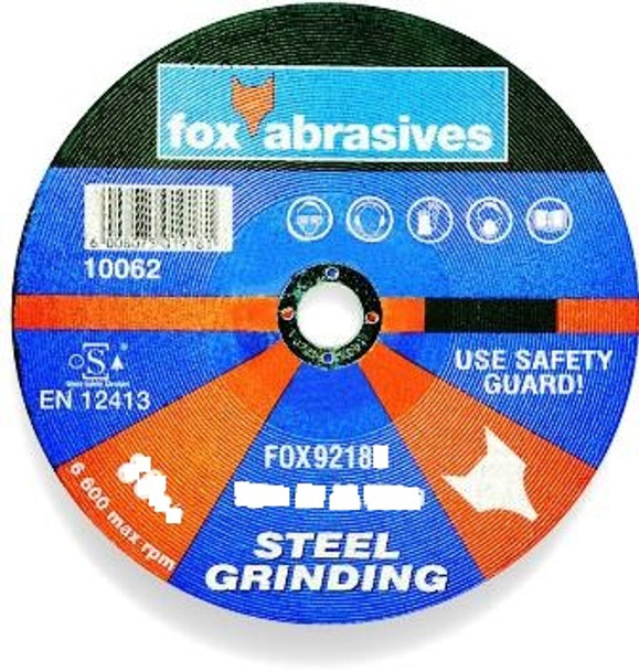 ABR FOX GRINDING DISC STEEL 115X6.0MM 17.04