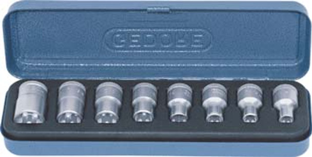 SOCKET GEDORE SET TORX 1/2 TX19-FT 1625.34