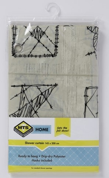 MTS HOME  PVC SHOWER CURTAIN GRAPHICS 89.98