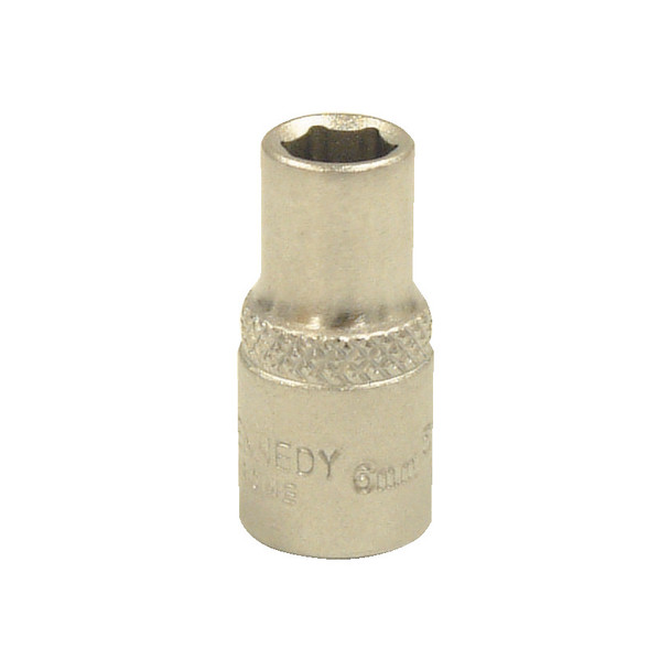 Kennedy 6mm Single Hex Socket 1/4" Sq Dr