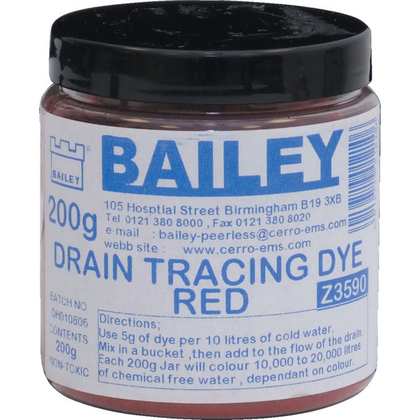 Kennedy Drain Trace Dye Red 200Gm
