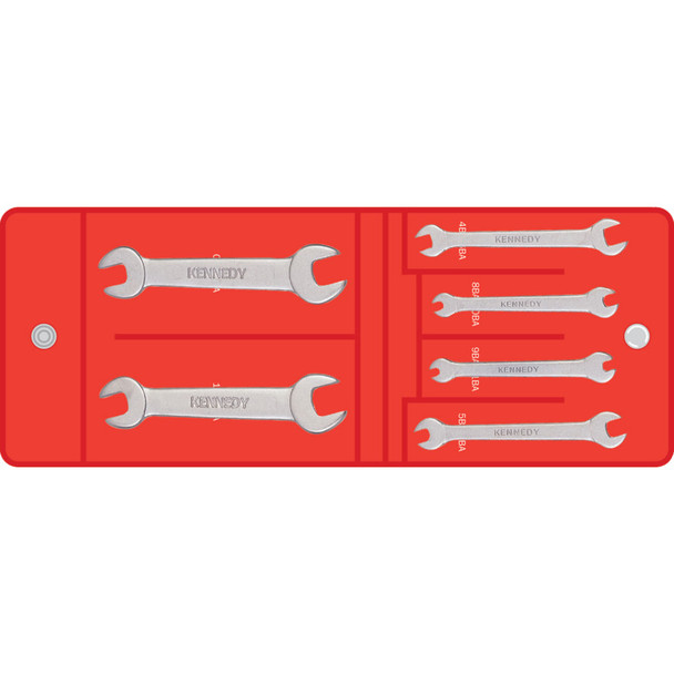 Kennedy 0-11Ba Open End Spanner Set 6Pc