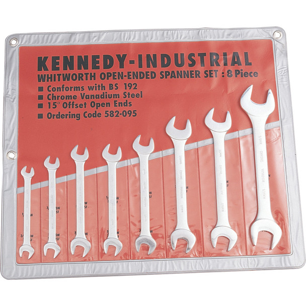 1/8-5/8"WHIT CV OPEN ENDSPANNER SET 8PC 848.62