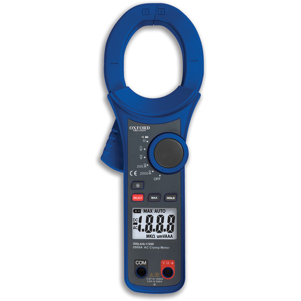 Oxford Auto Range Digital Clampmeter 2000A Ac