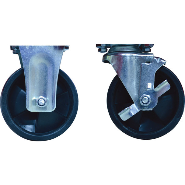 SPR 5 2 PP CASTORS, 2 FIXED AND 2 SWIV WITH SIDE BRAKE