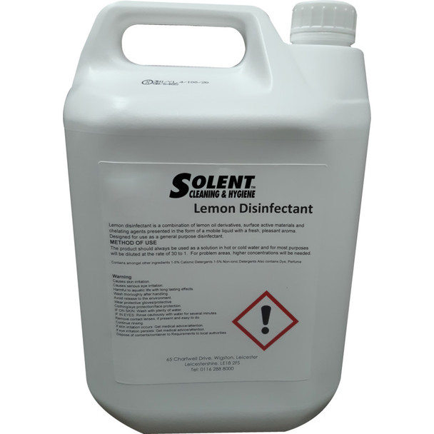 Solent GENERAL PURPOSE QAT 30 LEMONDISINFECTANT 5 LITRES