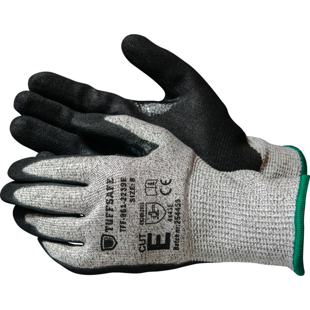 Tuffsafe CUT E SANDY NITRILE GLOVE SIZE 8