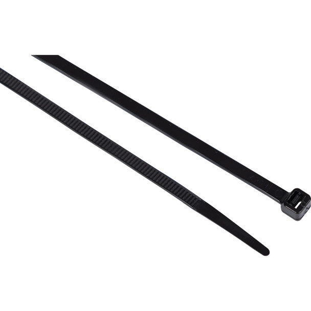 EDISON Black Cable Ties2.5X160mm(Pk-100)