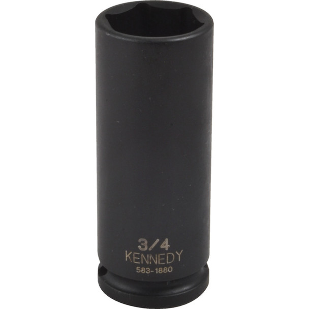 KENNEDY  1/2" A/F DEEP IMPACT SKT3/8" SQ DR