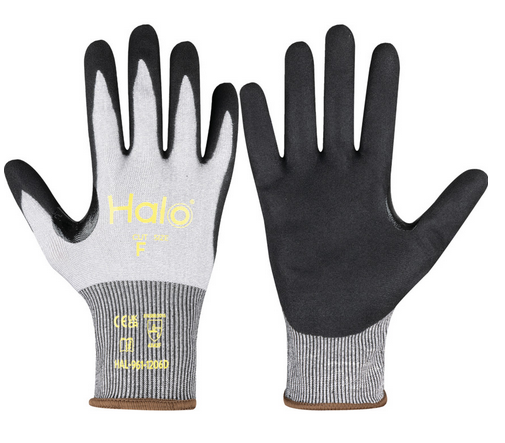 Halo Cut F 18 Gauge Nitrile Palm Coated Size-10