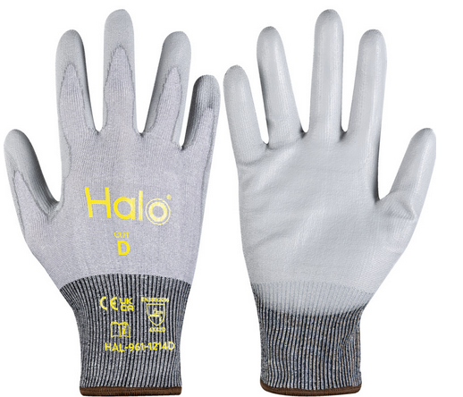 Halo Cut D 18 Gauge Pu Palm Coated Size-8