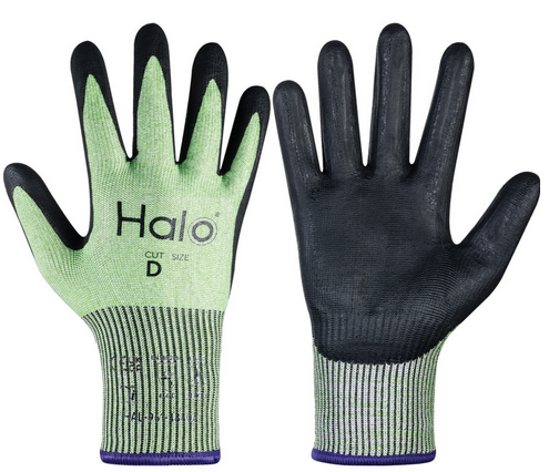 Halo Foam Nitrile Cut D Glove Green Size-10