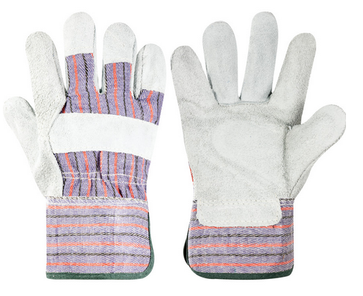 Halo Chrome Leather Rigger Gloves 2"Cuffs Size-8