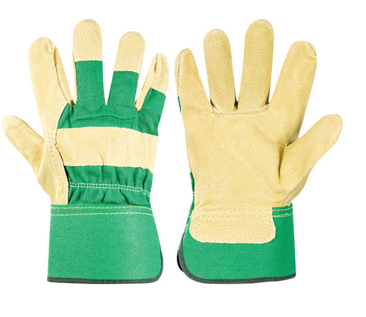 Halo Pigsplit Leather Rigger Gloves 2"Cuffs Size-10