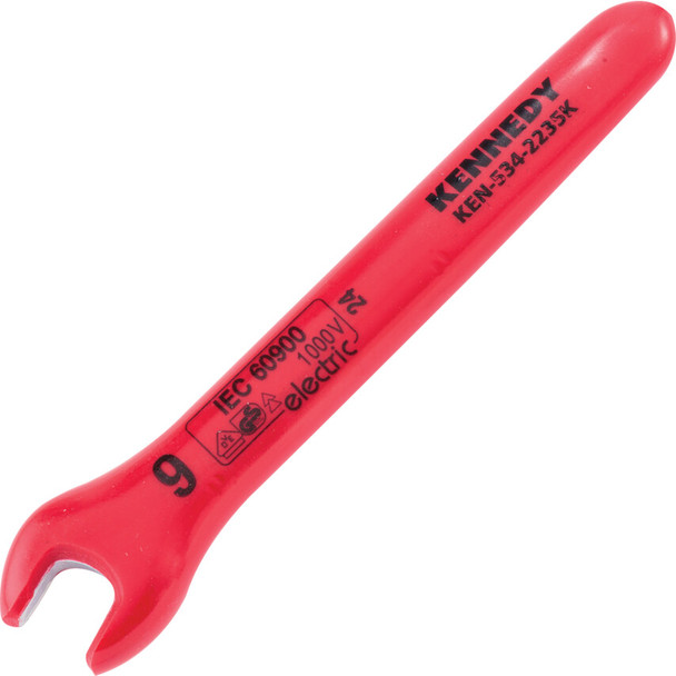 Kennedy 9mm Insulated Open Jaw Wrench Din 7446 - KEN5342235K