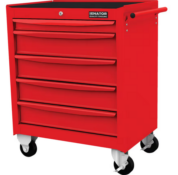 Senator Red-27" 5 Drawer Roller Cabinet