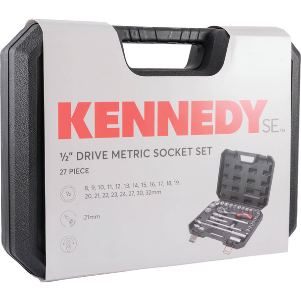 KENNEDY SE 1/2'' DR SOCKET SET ( 27-PC )