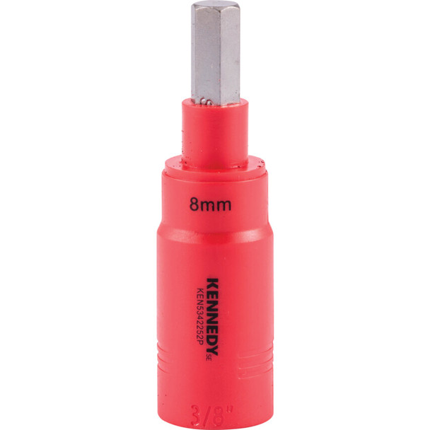KENNEDY SE 8MM INSULATED  HEXAGONAL SOCKET3/8" SQ/DR - 1000 V