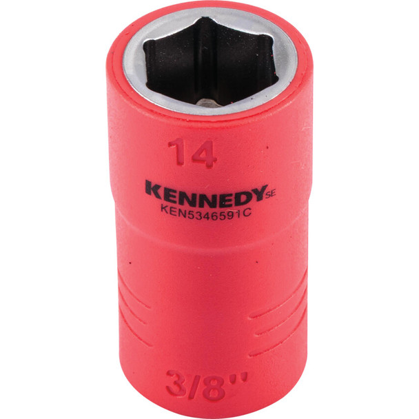 KENNEDY SE 3/8" Insulated Hexagon Sockets-14mm