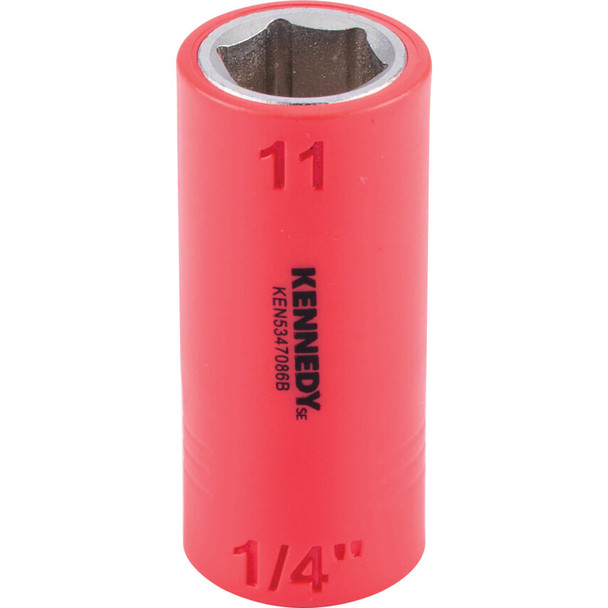 KENNEDY SE 1/4" Insulated Hexagon Sockets-11mm