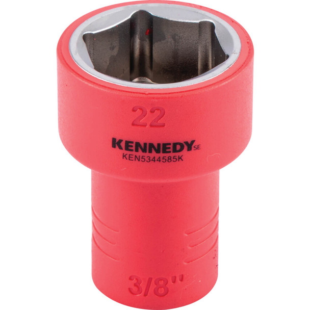 KENNEDY SE 3/8" Insulated Hexagon Sockets-22mm