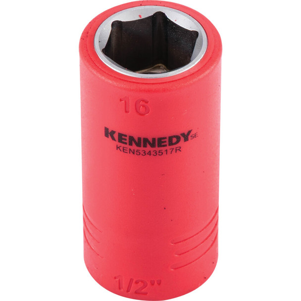 KENNEDY SE 1/2" Insulated Hexagon Sockets-16mm