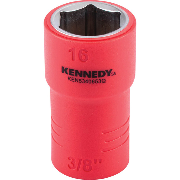 KENNEDY SE 3/8" Insulated Hexagon Sockets-16mm