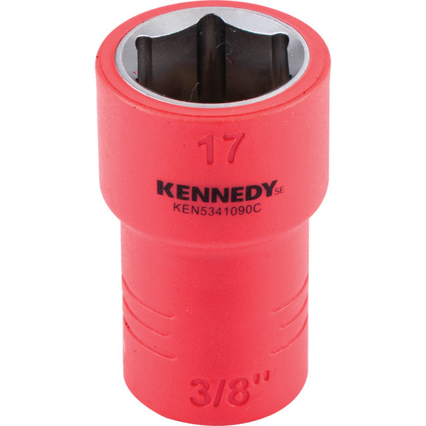 KENNEDY SE 3/8" Insulated Hexagon Sockets-17mm