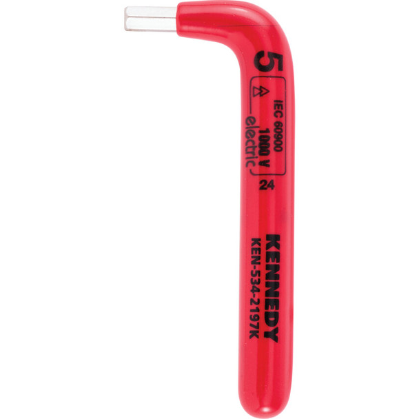 KENNEDY 80 X 5mm INSULATED HEXAGON KEY SAFETY DIP-INSULATION DIN 911