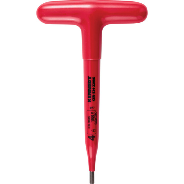 KENNEDY 150 X 4mm INSULATED KEY FOR HEXAGONAL SCREWS
