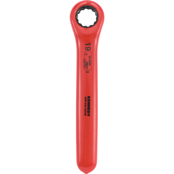 KENNEDY 19mm INSULATED RATCHET RING SPANNER DOUBLE TRIANGLE 1000 V