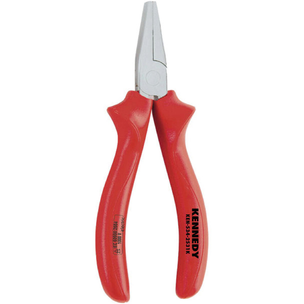 KENNEDY 160mm INSULATED FLAT NOSE PLIERS- 1000 V