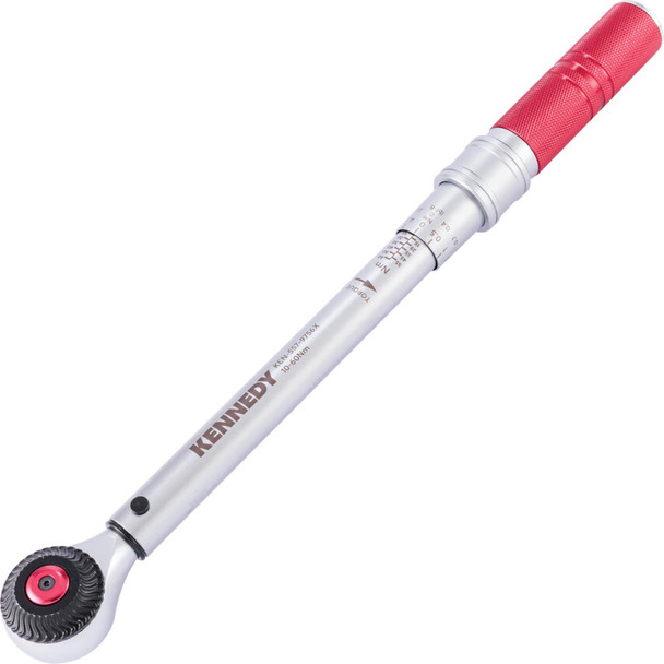 KENNEDY 3/8"DR  72T MICROMETER TORQUE WRENCH 10-60 N M - KEN5579756X