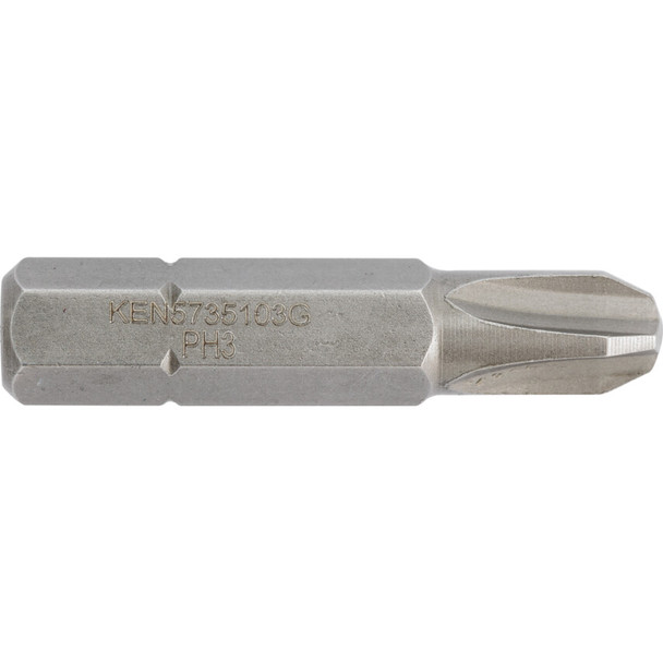 KENNEDY No.3 CROSS/PT SCREWDRIVER BIT5/16" HEX STD