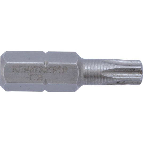 KENNEDY TX25 TAMPERPROOF TORX BIT 1/4"HEX STD