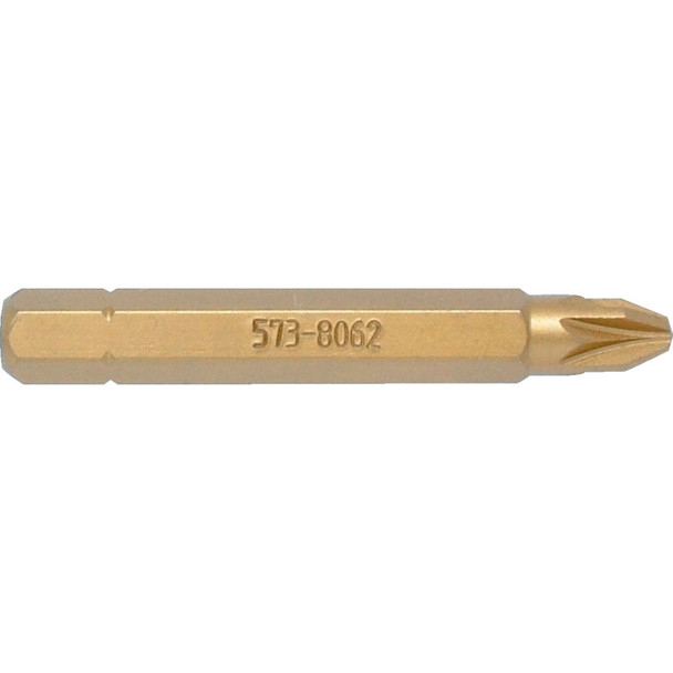 KENNEDY No.1 P/DRIV TiN COATED SCREWDRIVER BIT 1/4" HEX L/S
