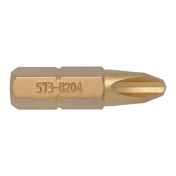 KENNEDY No.3 CR/PT TiN COATED SCREWDRIVER BIT 5/16" HEX STD
