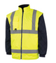 Halo Hi-Vis Yellow 5-In-1 Waterproof & Breathable Coat (En20471) (S)