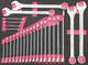 KENGIRL 155Pc 6-Drawer Roller Cabinet Tool Kit (Pink & Black)