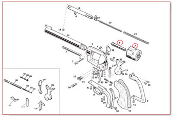 #7+6 1873 GWII .44-40 Cylinder