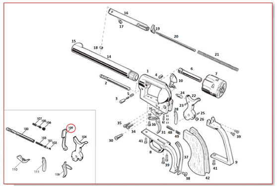 #109 Transfer Bar Lever