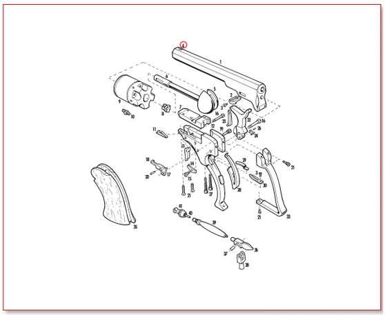 #4 1836 Paterson Front Brass Post Sight