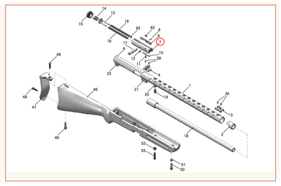 #7 PPS/50 Bolt Complete +8-12+62