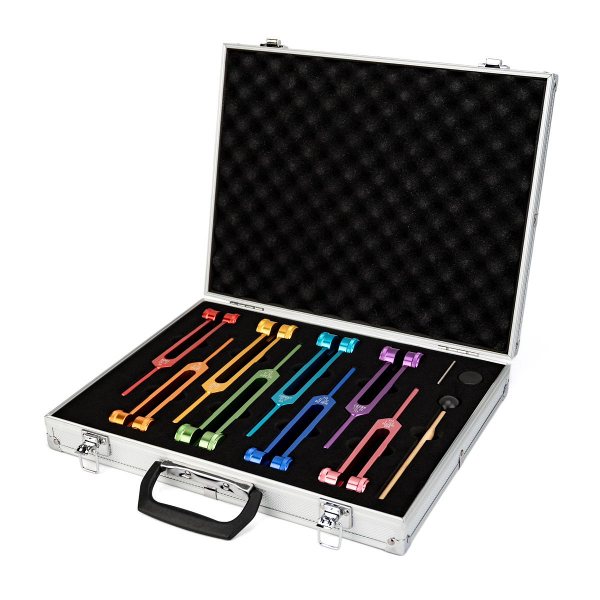 Chakra Tuning Fork 8本セット 収納ケース付き Zen Planetary Chakra Set of Eight Tuning Forks