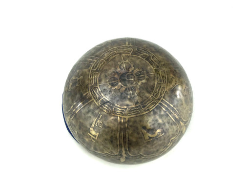 11.75" G#/E Note Etched Himalayan Singing Bowl #g28960618