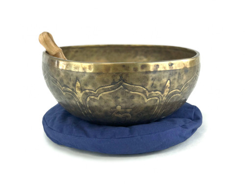 11.75" G#/E Note Etched Himalayan Singing Bowl #g28960618