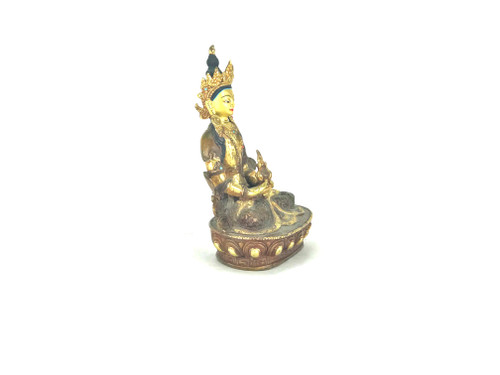 Gilded Gold/Bronze 8" Amitabha Nepalese Buddha Statue #st240