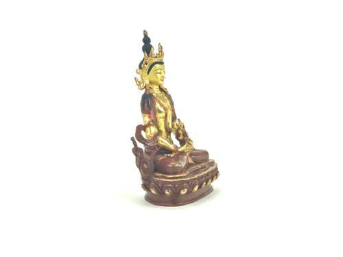 Gilded Gold/Bronze 9" Amitabha Nepalese Buddha Statue #st259